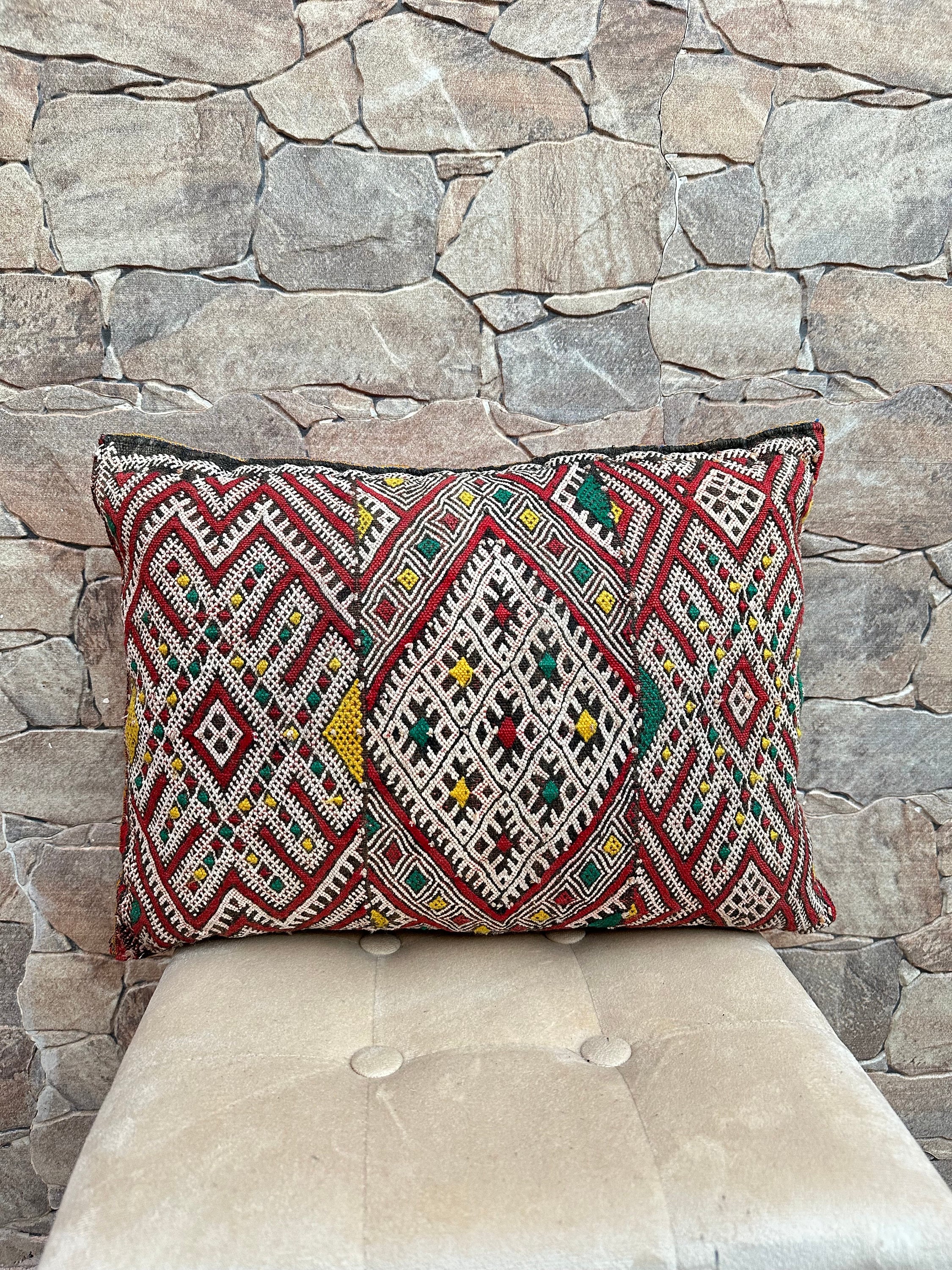 モロッコプフ　ザナフィラグ　クッションカバー　ビンテージ　ベルベル モロッコプフ ザナフィラグ クッションカバー ビンテージ