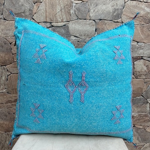 Cactus Silk Pillow ,Pillow Cactus Silk, Lumbar Cushion Handmade Silk Decorative Pillow,Moroccan Sabra Decorative Cushion