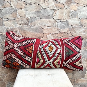 Moroccan pillowcase, Berber cushion cover, handwoven pillowcase
