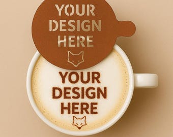 Personalised Custom Coffee Stencil / Duster
