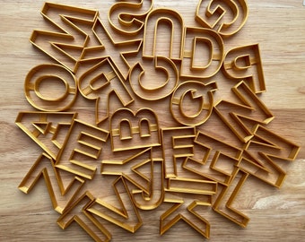 Cookie Fondant Cutters Letters A - Z Birthday Cake Icing UK Baking