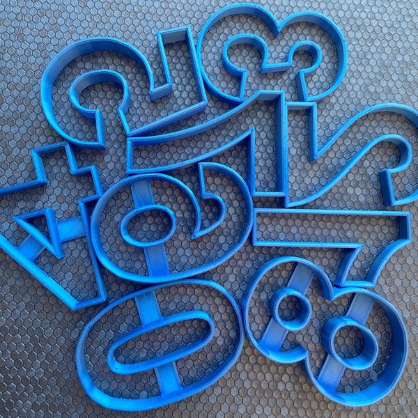 Cookie Baking Cutters Numbers 0 1 2 3 4 5 6 7 8 9 Number Birthday cake Icing UK