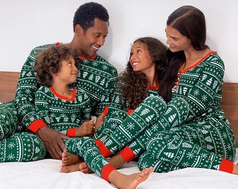 Familien Weihnachts pyjamas | Passende Familien Pjs | Xmas pjs 2022