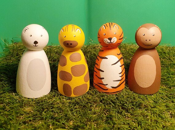 animal peg dolls