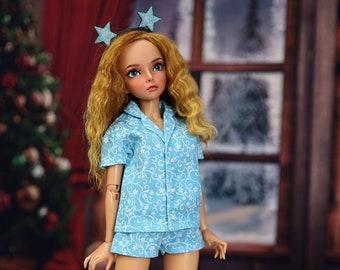 Pajamas with short shorts for Minifee & Similar 16 inch dolls