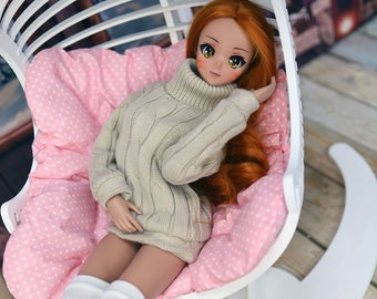 Smart Doll. Knitted sweater for bjd 1/3 scale doll like Smart Doll