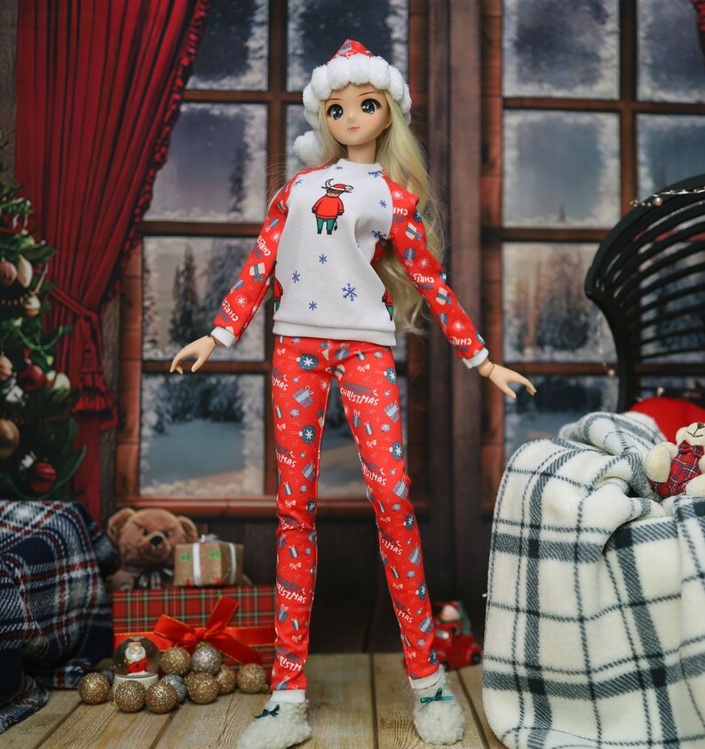 Smart Doll New Year's costume trousers sweater for bjd 1/3 scale doll like Smart Doll. image 2