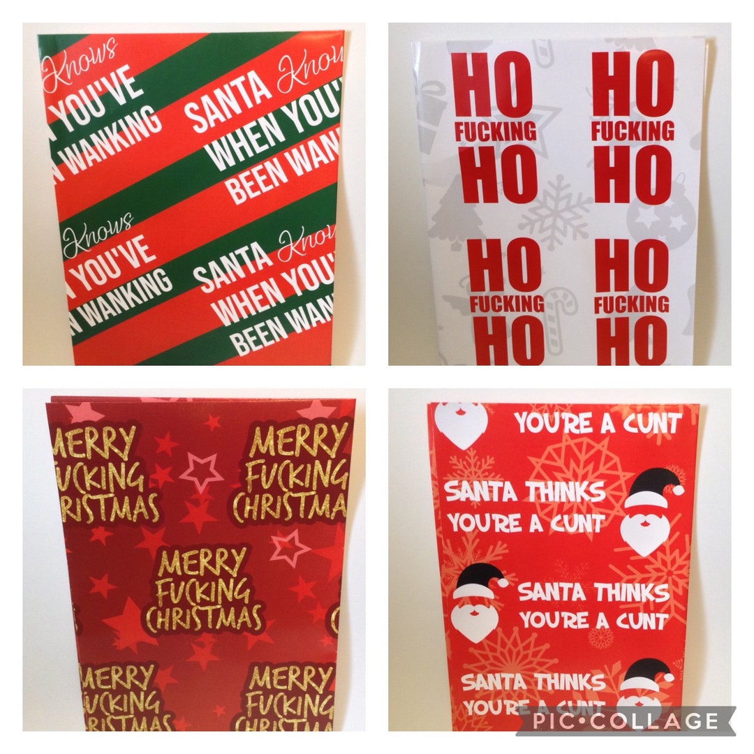 Swearing Christmas Wrapping Paper 