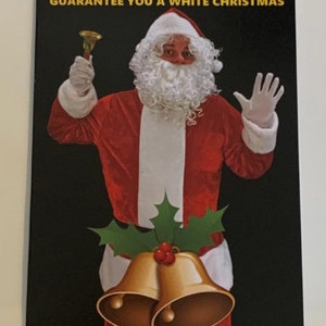 Unhöfliche/Lustige Weihnachtskarten - Wenn du meine Glöckchen hängest, garantiere ich dir ein weißes Weihnachtsfest
