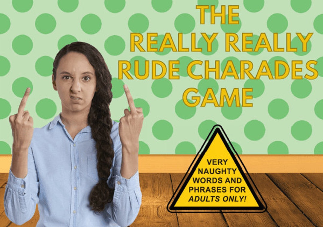 The Really Rude Charades Game (secret Santa) - Etsy UK