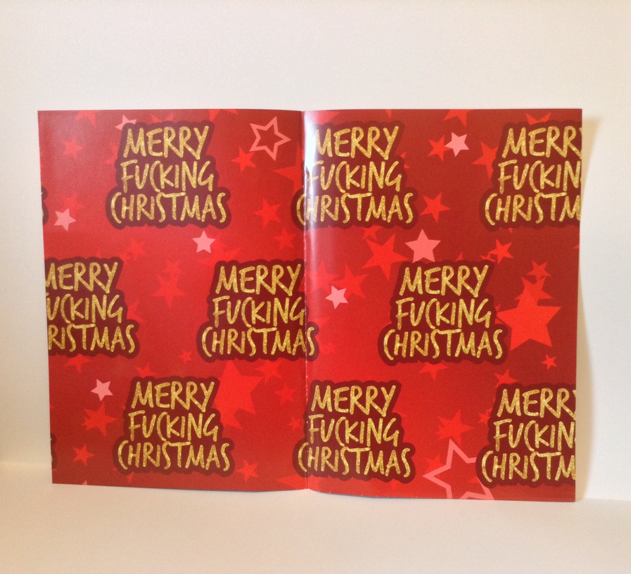 Swearing Christmas Wrapping Paper 
