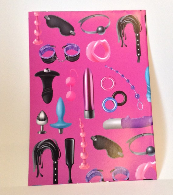 Rude Kinky Sex Toys Wrapping paper NEW DESIGN