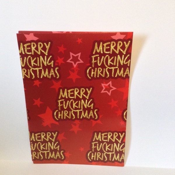 Swearing Christmas Wrapping Paper 