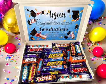 Congratulations on your Graduation personalised chocolate box , Personalised Graduation Gifts 2024 , Special gift Graduation