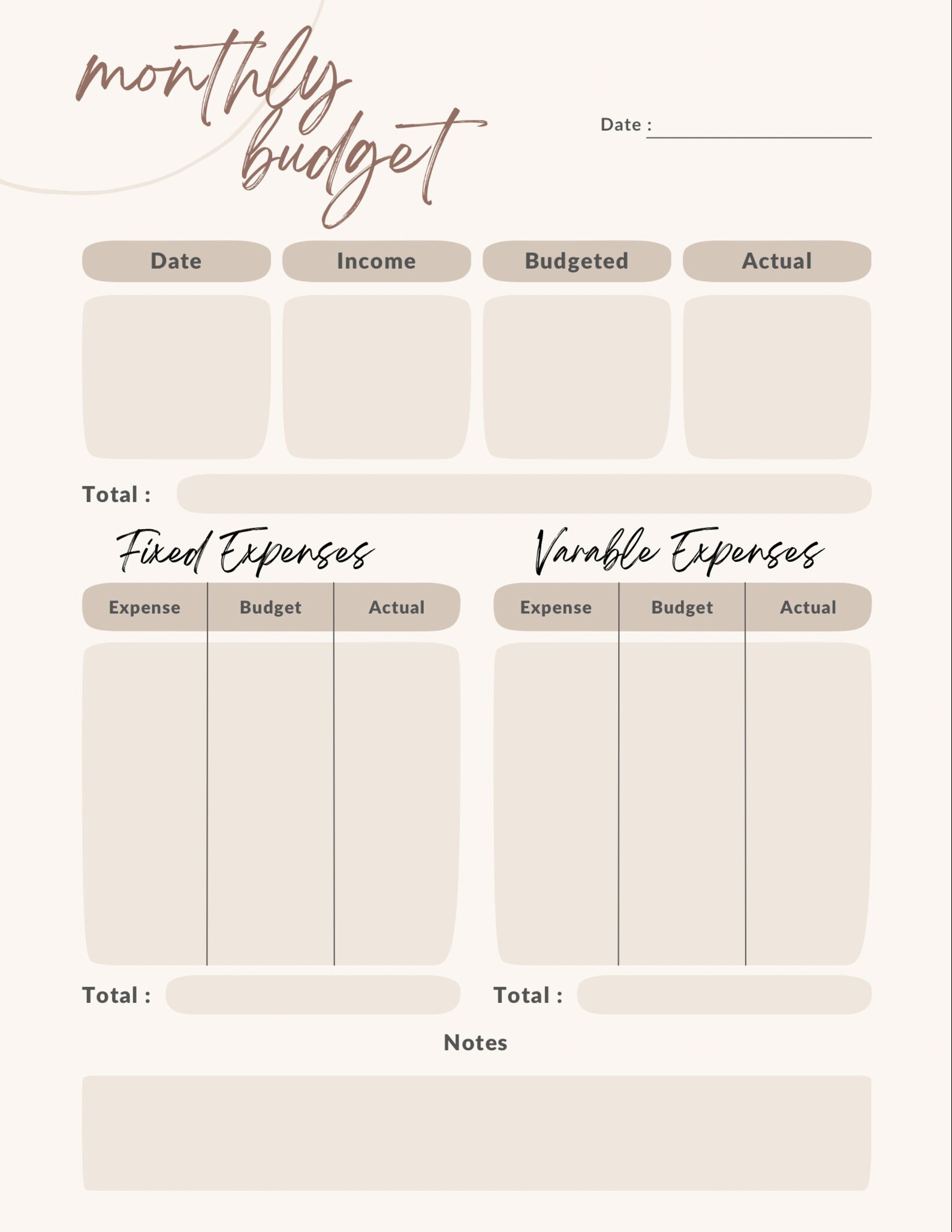 Budget Sheet Template Money Management Savings sinking - Etsy