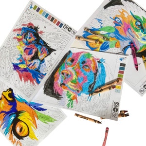 COLORFUL LION digital download - best selling paint by numbers