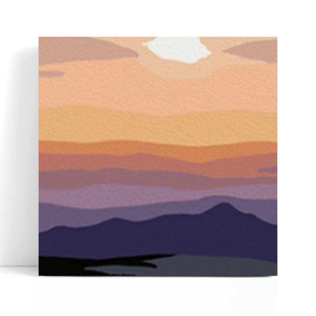 Small and Easy Mini Paint by Numbers With Easel, Complete Diy Craft