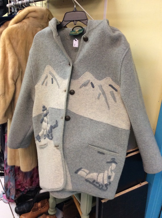 Giesswein wool winter coat made in Austria