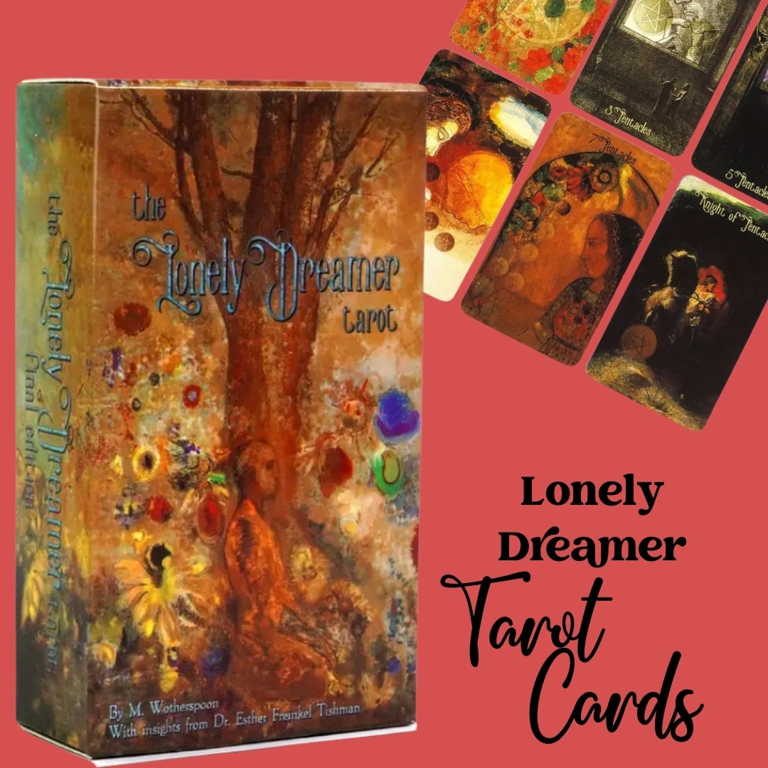 Tarot Card Deck, 78 Cards, Lonely Dreamer, Spiritual Guidance, Fortune