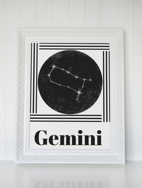 Astrological Zodiac Individual Signs Wall Art Desk Decor Etsy UK