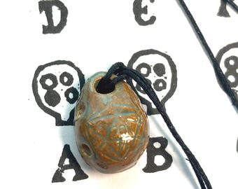 Ancient d20 Mini Pendant Ocarina