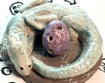 Purple Dragon Egg Mini Pendant Ocarina