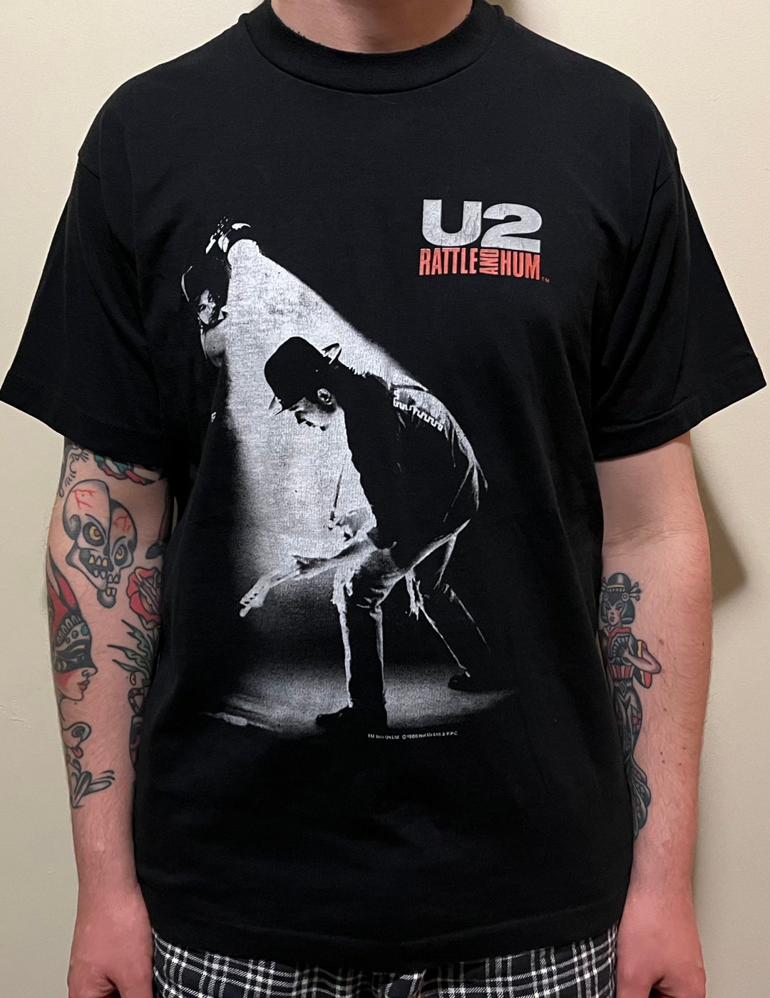 Vintage 1988 U2 Rattle and Hum Tshirt Extra Large / Rock Etsy