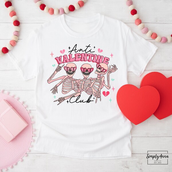 Cooles „Anti Valentine“ T-Shirt! | Valentinstag T-Shirt |Statement T-Shirt |Anti Valentine T-Shirt |Oversized T-Shirt |Valentines Day Shirt