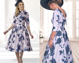 Veromia Occasions Dress Lavender / Navy Mother of the Bride