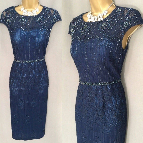 Veni Infantino Dress Size 10 Navy Mother Of The Bride Wedding BNWT V81