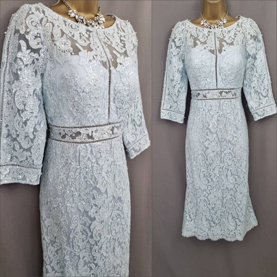 Veni Infantino Dress Size 8 Pale Blue Mother of the Bride groom