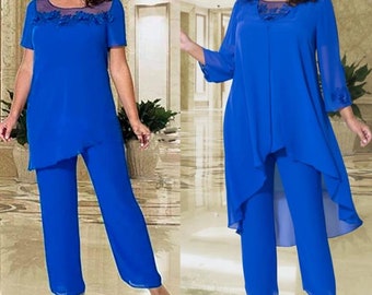 Dressed up Veromia Trouser Suit Size 22 Cobalt Blue Mother of the Bride V450