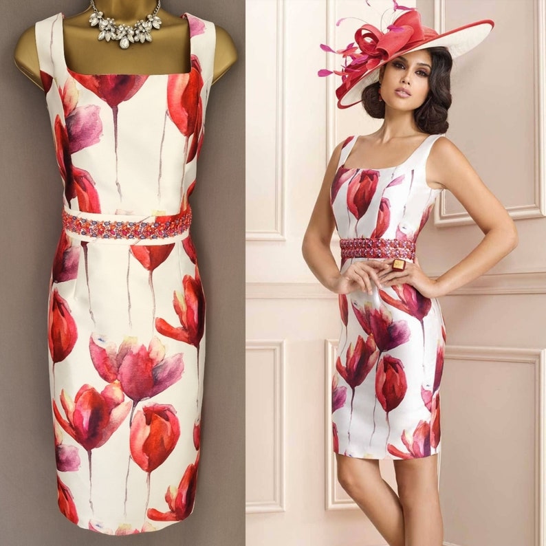 Zeila Dress Size 14 Floral Mother Of The Bride V560. image 1