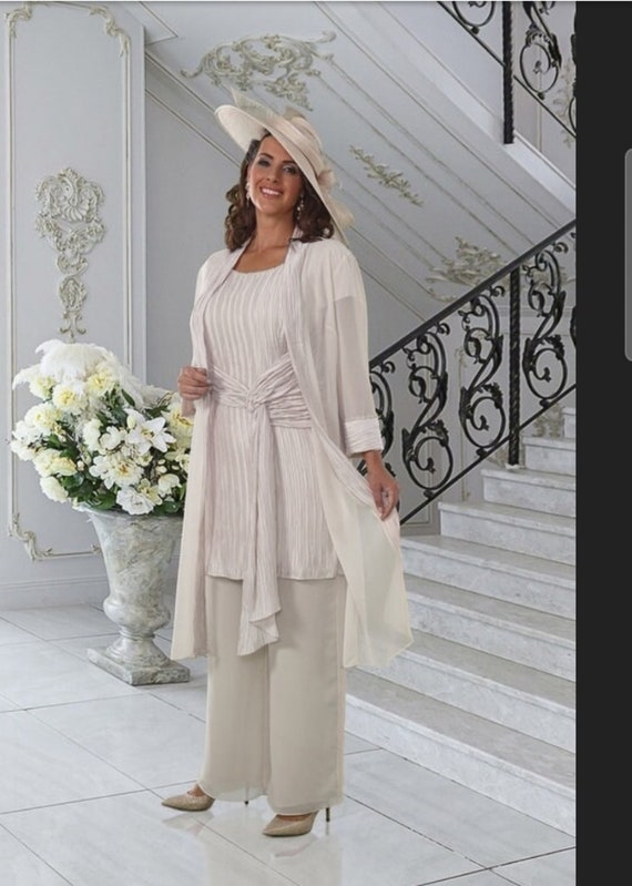 Chiffon trouser suit hot sale
