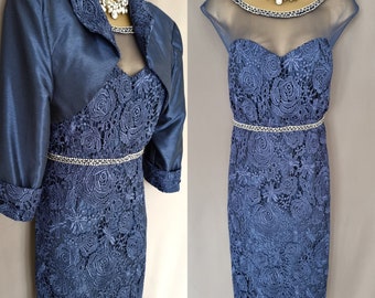 Mascara London Dress Blu notte per la madre della sposa Nuovo di zecca Etsy Italia