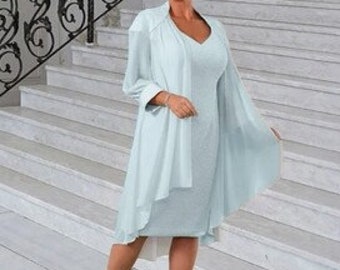 Dressed up Veromia Dress & Jacket Iced Blue Mother Of The Bride