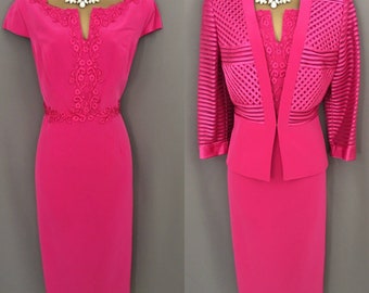 Veni Infantino Dress & Jacket Size 10 Pink Mother Of The Bride/Groom V441.