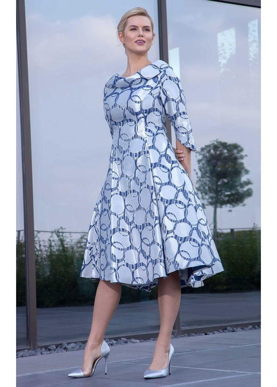 Lizabella silver dress and deals jacket