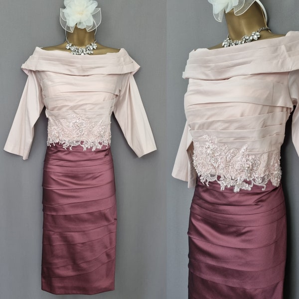 Irresistible Dress Size 18 Blush Mother Of The Bride/Groom,   V920.