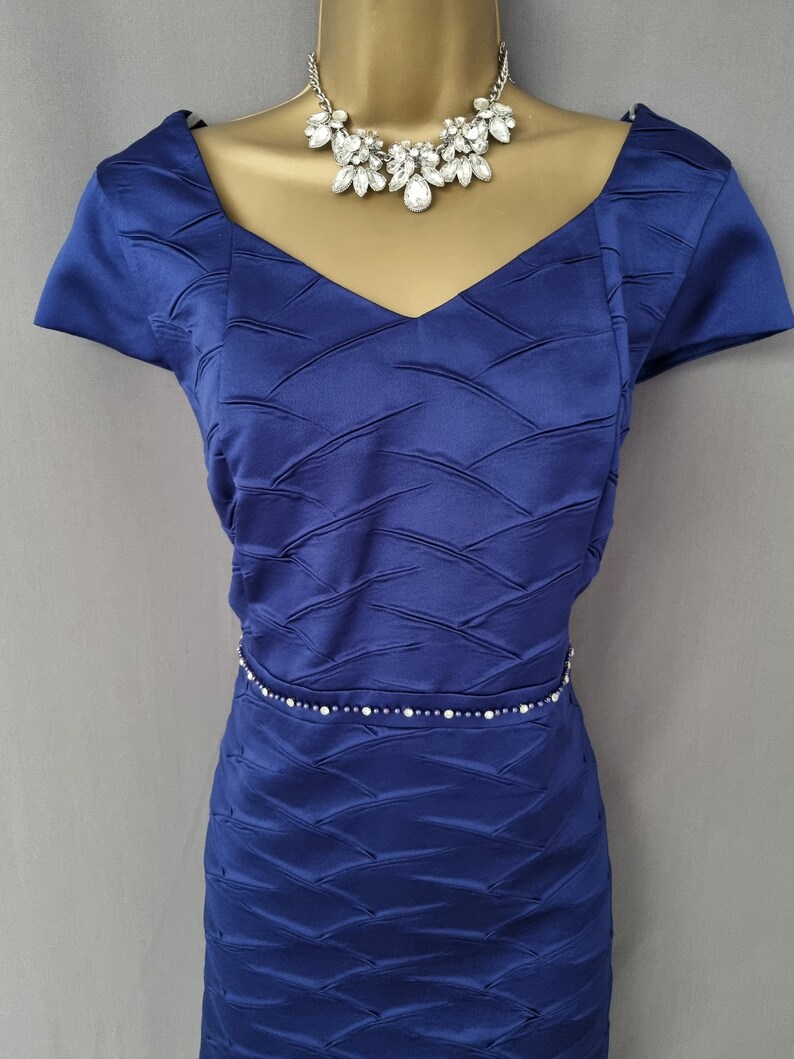Lizabella Dress Size 16 Navy Embellished Mother of the Bride Etsy