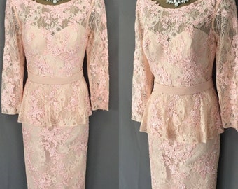 Veni Infantino Dress Size 8 Peach Mother Of The Bride V229.