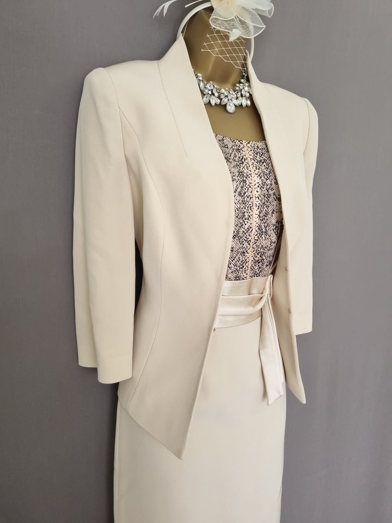 Veni Infantino Dress & Jacket Size 10 Almond Mother of the Bride V831 ...