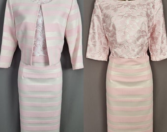 Lizabella Dress & Jacket Size 12 Blush Pink Mother Of The Bride/Groom  V540