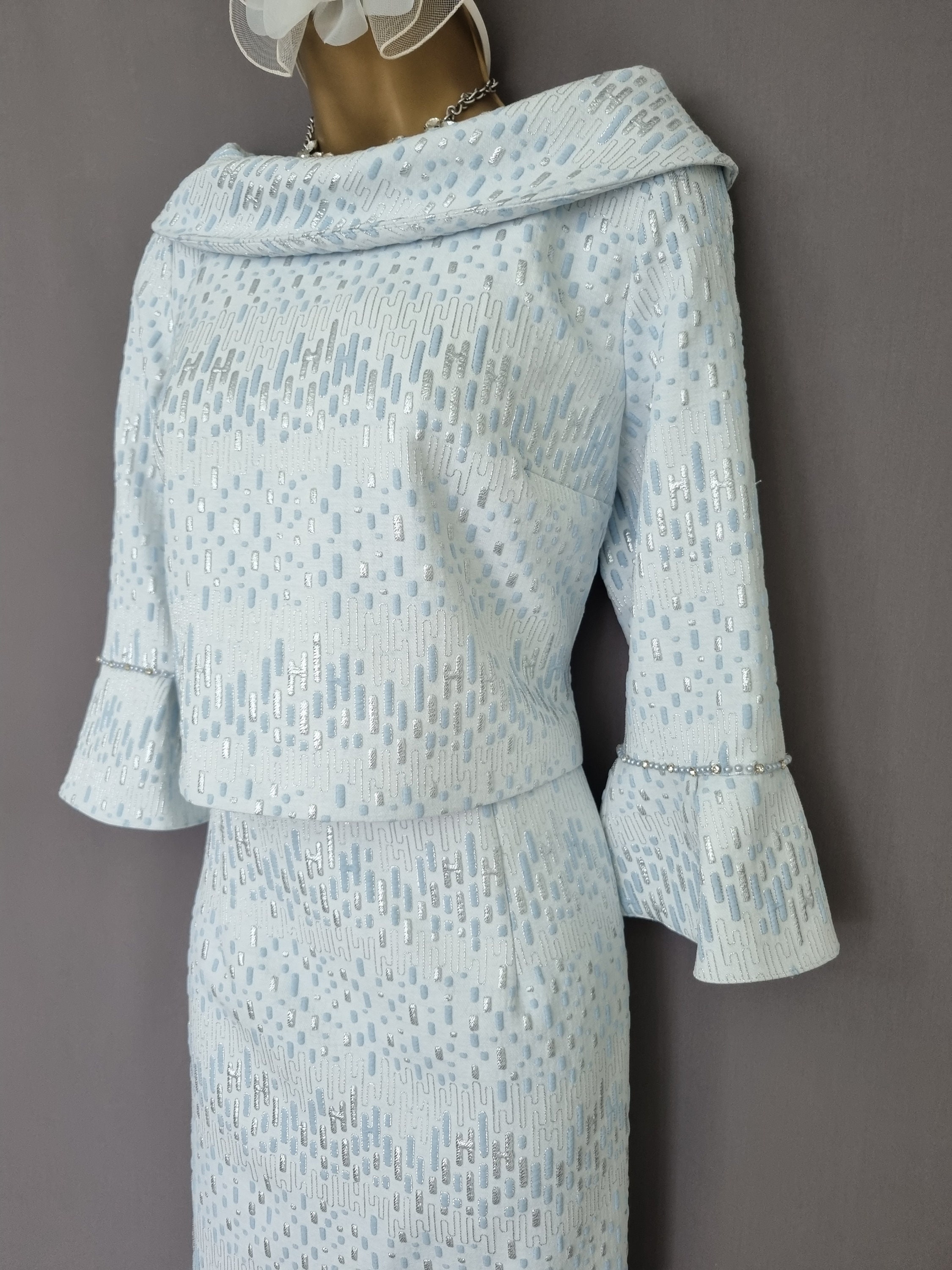 Lizabella Dress & Jacket Blue Mother of the Bride Etsy UK