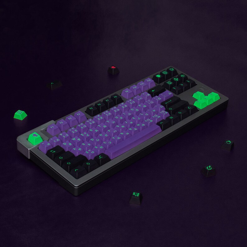 GMK Mecha Eva-01 Keycap Set 136 Keycaps Double Shot Keycap - Etsy UK