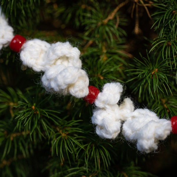 Handmade Crochet Christmas Garland