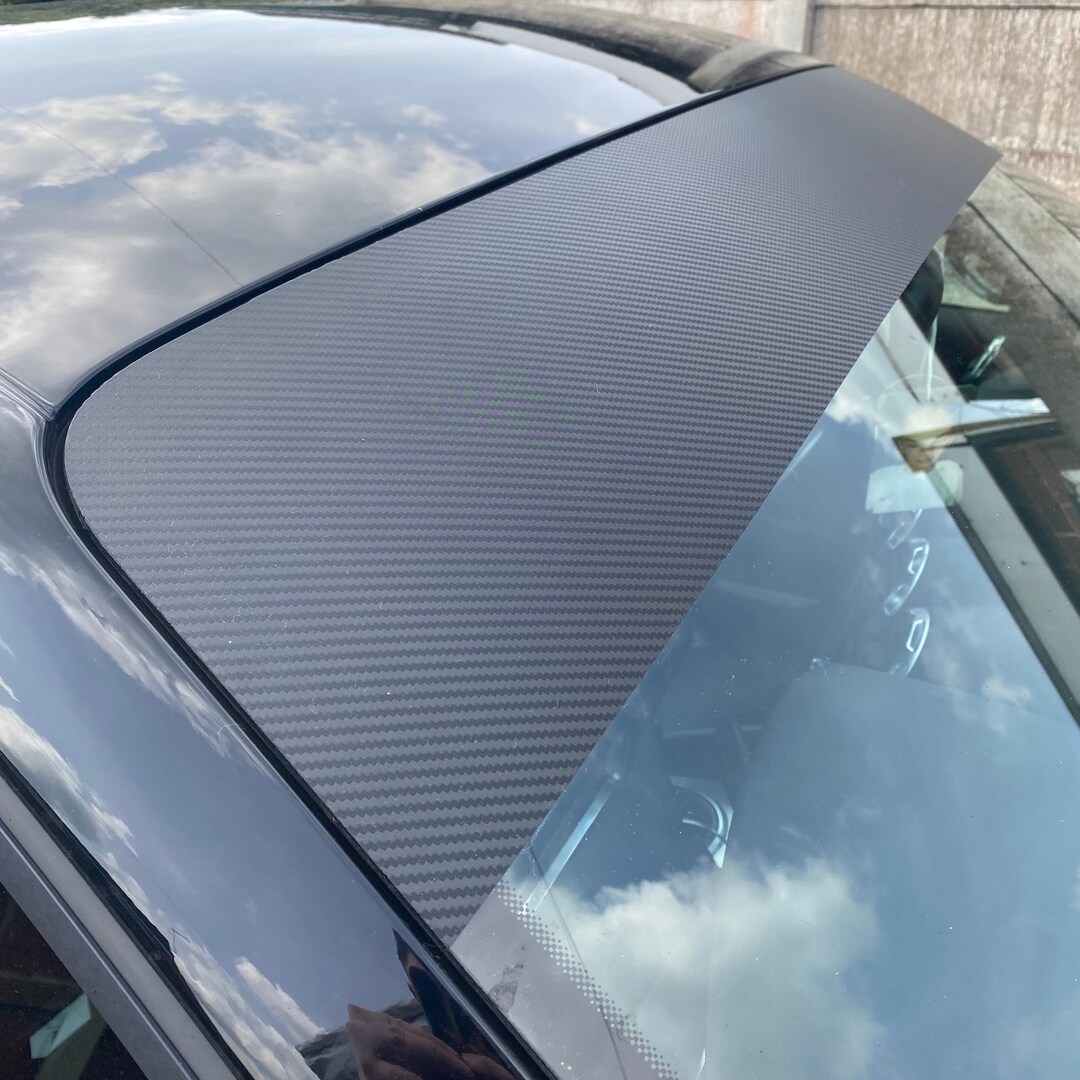 Premium Grade Carbon Fibre Sunstrip Easy Fit requires No Application