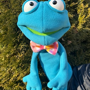 Professional Puppet, Frog Puppet, Moving Mouth Puppet, Hand Puppet