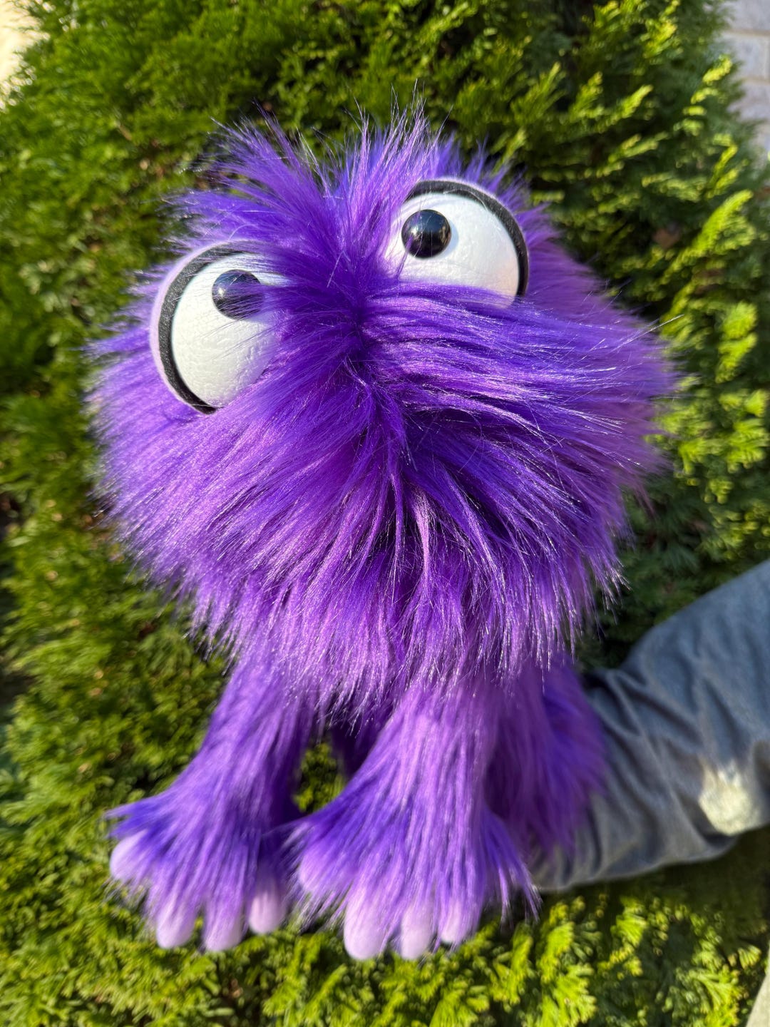 Handmade Purple Monster Puppet! - Etsy