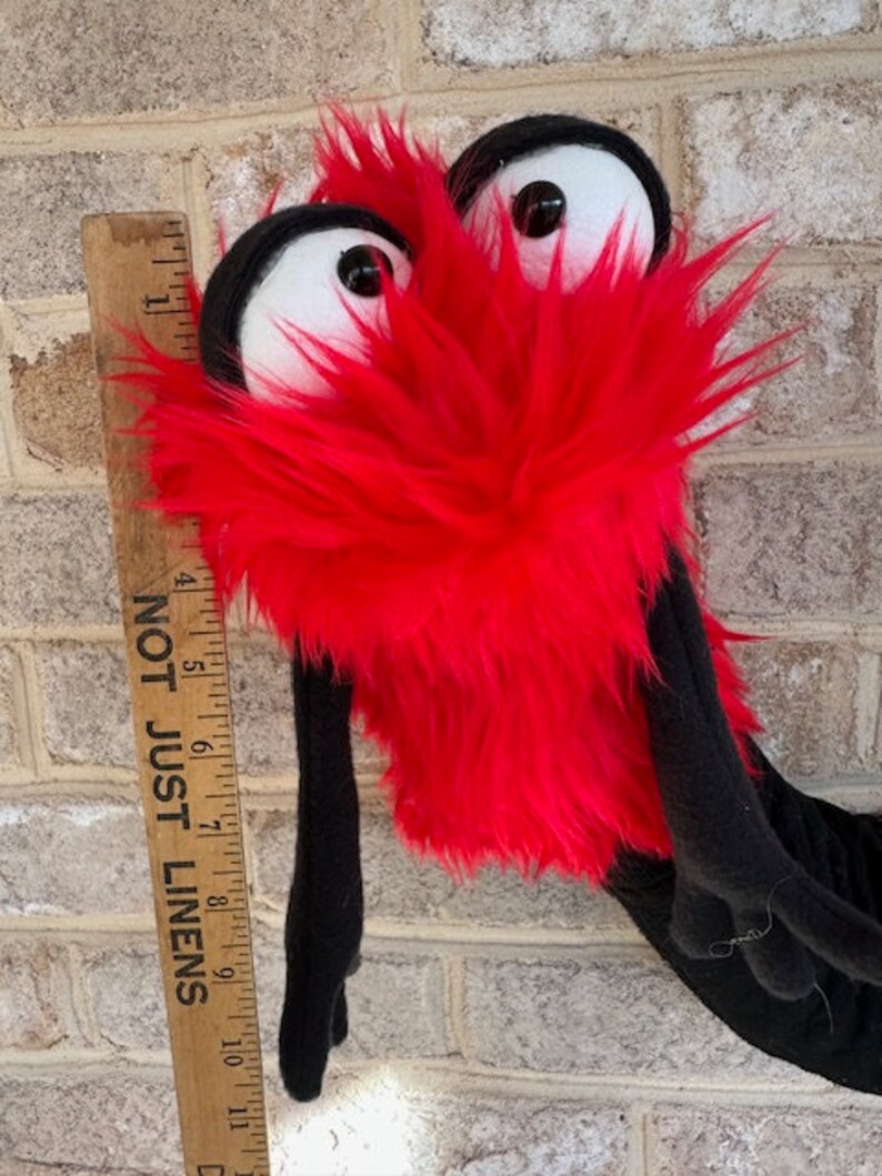 Red Puppet, Monster Puppet, Handmade Puppet Etsy